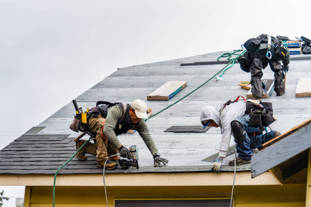Professional Gutter Installation technician working in Cripple Creek, CO